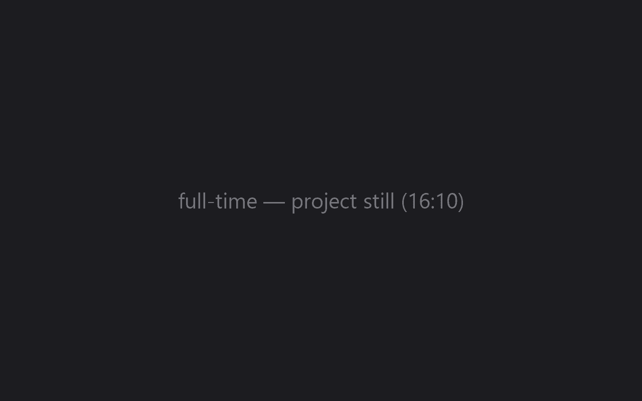 full time — product 2025 project preview